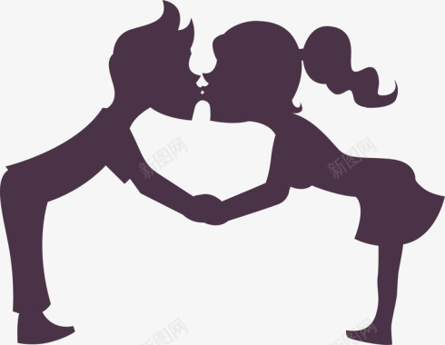 国际儿童图书日国际接吻日接吻的情侣图标图标