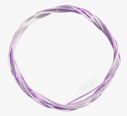 紫色枝条圆环素材