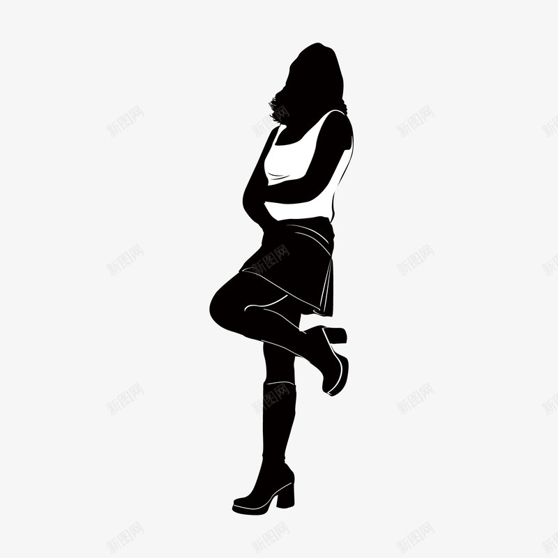 时尚女性剪影png免抠素材_88icon https://88icon.com 人物 动作 女性 时尚 时尚女性剪影 服饰 潮流元素设计 网页设计