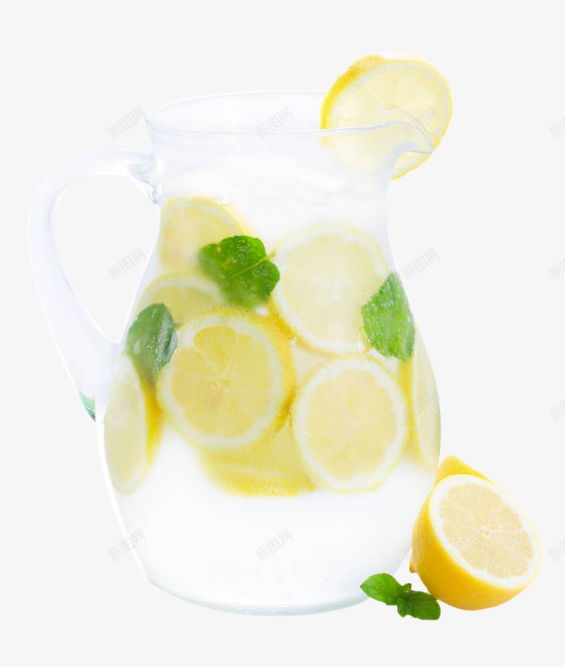 柠檬冰饮料瓶子png免抠素材_88icon https://88icon.com 净水瓶 柠乐 柠檬 玻璃瓶 薄荷叶 透明 饮料
