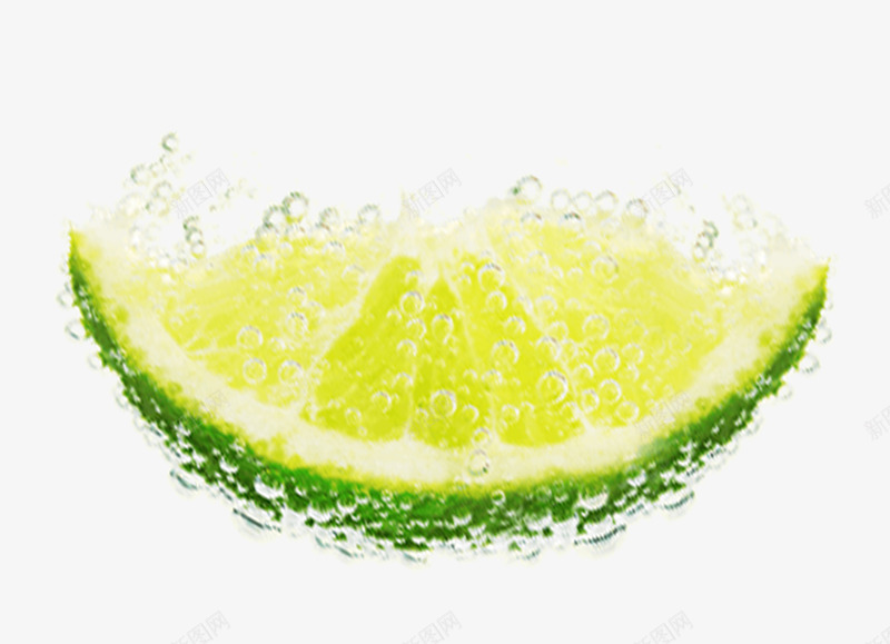 柠檬绿色柠檬png免抠素材_88icon https://88icon.com 柠檬 柠檬入水 气泡 绿色柠檬