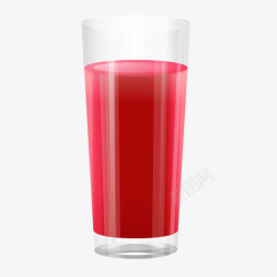 红色杯装山楂汁饮料素材