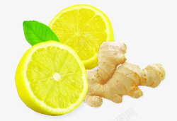 柠檬与生姜素材