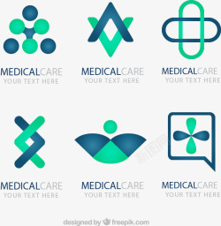 6款创意医疗标志矢量图素材