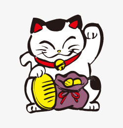 招财猫动物卡通可爱小动物装饰动物头像高清图片