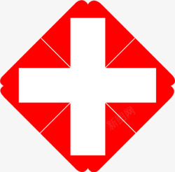 红十字医院红色红十字医院宣传高清图片