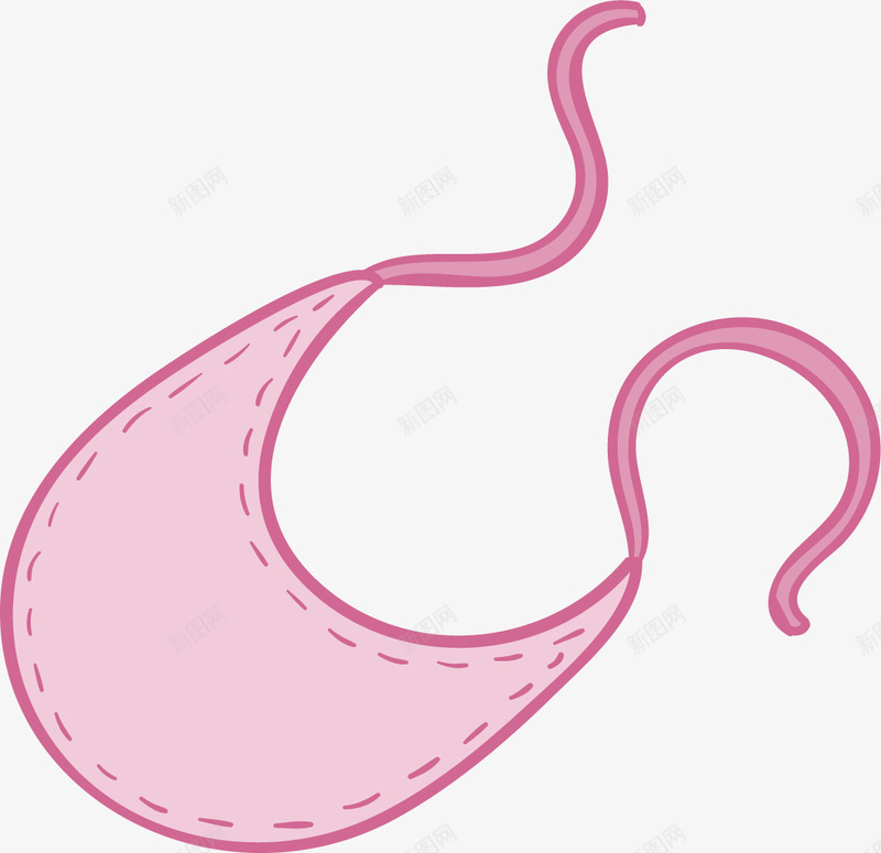 婴儿粉色肚兜png免抠素材_88icon https://88icon.com 婴儿 纯棉面料 肚兜