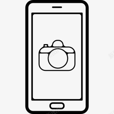 装饰画照片相机的标志在手机屏幕上图标图标