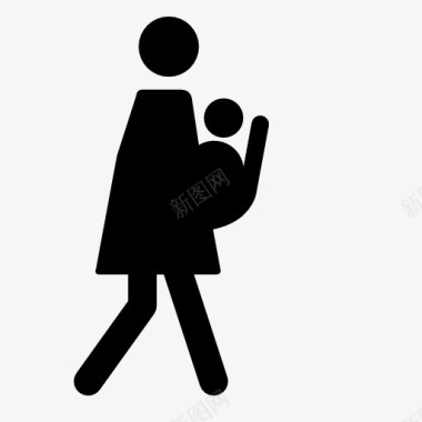 抱着婴儿抱着婴儿的女人图标图标