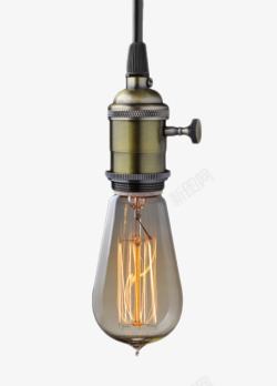 立体家居家电老式灯泡产品实物素材