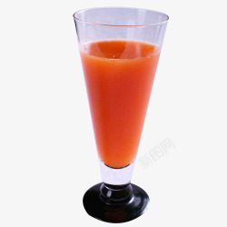 一杯胡萝卜汁素材