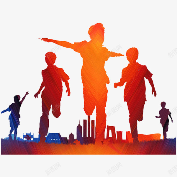 奔跑的孩子png免抠素材_88icon https://88icon.com 卡通 奔跑 孩子 手绘