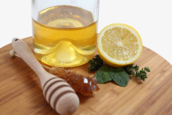 土蜂蜜柠檬蜂蜜水高清图片