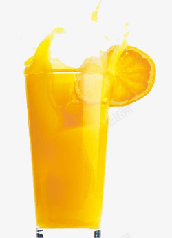 一杯橙汁素材