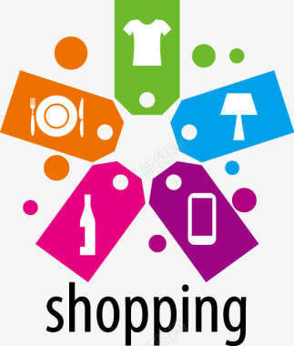 超市购物购物logo矢量图图标图标