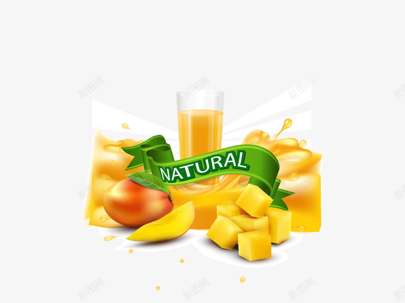 果汁背景装饰水果柠檬png免抠素材_88icon https://88icon.com 果汁 柠檬芒果 水果 背景装饰