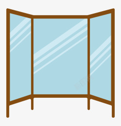 简易折叠方桌手绘卡通折叠移动卧室屏风高清图片