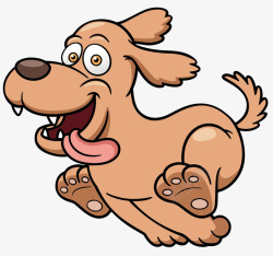 卡通奔跑中的狗奔跑的狗高清图片