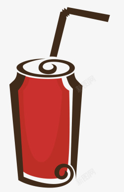 白色顶部一瓶红色的饮料矢量图高清图片