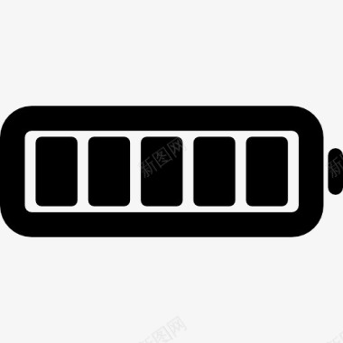 完整完整的电池充电状态界面符号图标图标