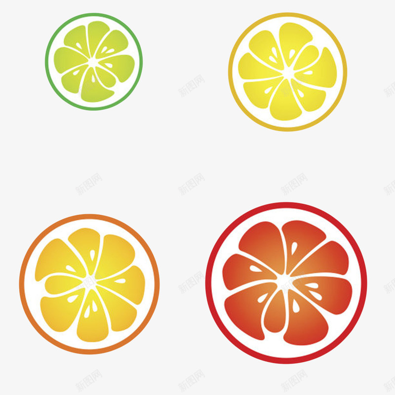 橙黄绿色美味的水果柠檬片卡通png免抠素材_88icon https://88icon.com 免扣 免费下载 卡通柠檬片 柠檬 柠檬片 橙色 水果 酸水果