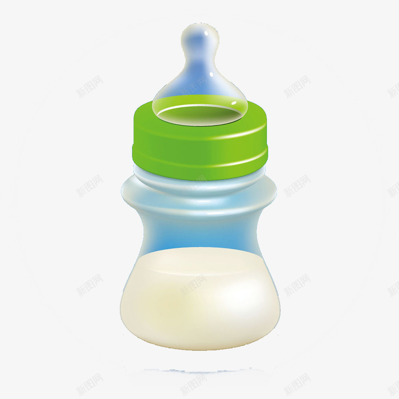 可爱的牛奶瓶png免抠素材_88icon https://88icon.com 写实 奶瓶 婴儿 手绘 拟物化