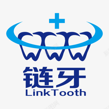 链牙口腔医院logo矢量图图标图标