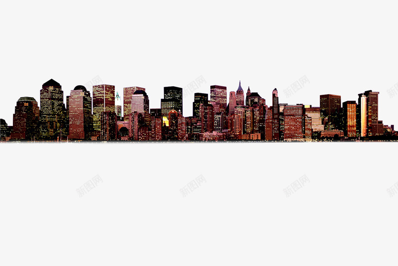 时尚现代城市建筑psd免抠素材_88icon https://88icon.com 城市 夜景 建筑 房子 时尚 现代 风景