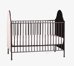 细木条围栏婴儿床家具家装素材