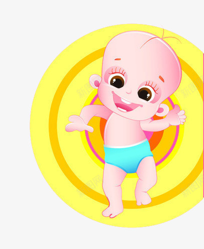 开心的婴儿png免抠素材_88icon https://88icon.com 卡通 婴儿宝宝 手绘