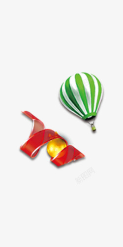 气球彩带装饰图案素材