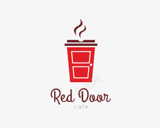 红色鱼红色纸杯饮料图标元素图标