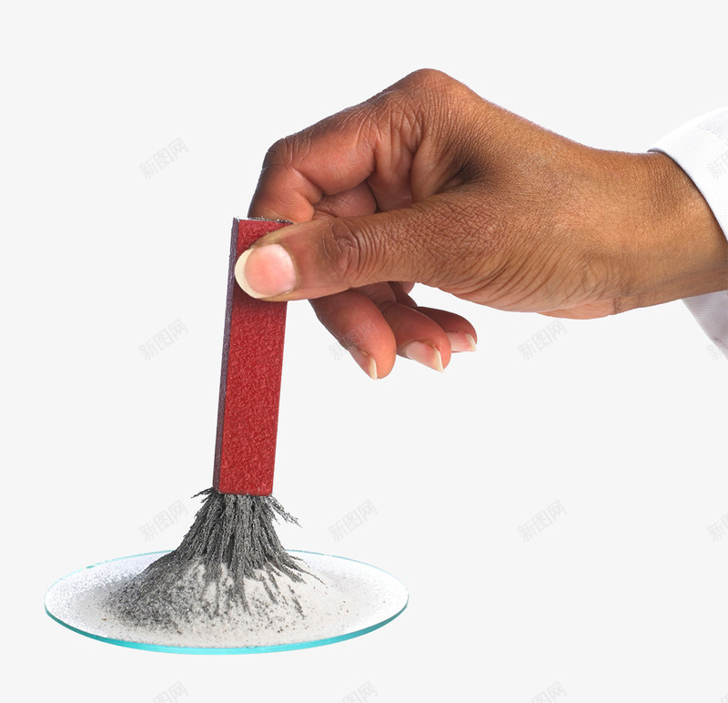 磁铁吸附物理现象png免抠素材_88icon https://88icon.com 手指 物理现象 磁场 铁锉屑