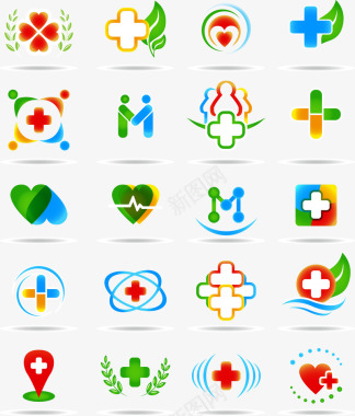 爱心医用logo图标图标