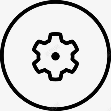 配置盘界面按钮的圆形图标图标