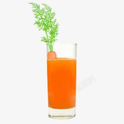 一杯胡萝卜汁一杯现榨胡萝卜汁高清图片