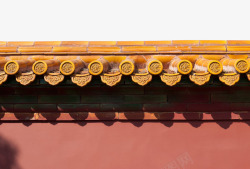 北京现代红墙黄瓦素材