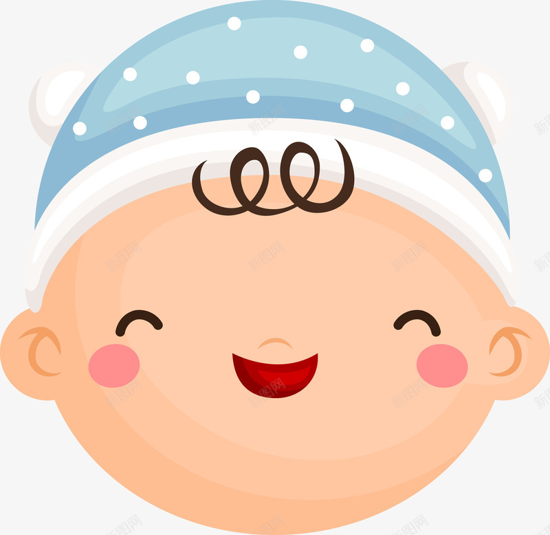 戴着帽子的可爱宝宝png免抠素材_88icon https://88icon.com 卡通 卡通婴儿 可爱 可爱的卡通婴儿矢量 婴儿 婴儿笑 婴幼儿 孩子 宝宝 宝贝 微笑