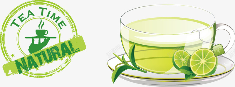 手绘柠檬茶png免抠素材_88icon https://88icon.com 手绘 柠檬茶 标签 玻璃茶具 透明茶具