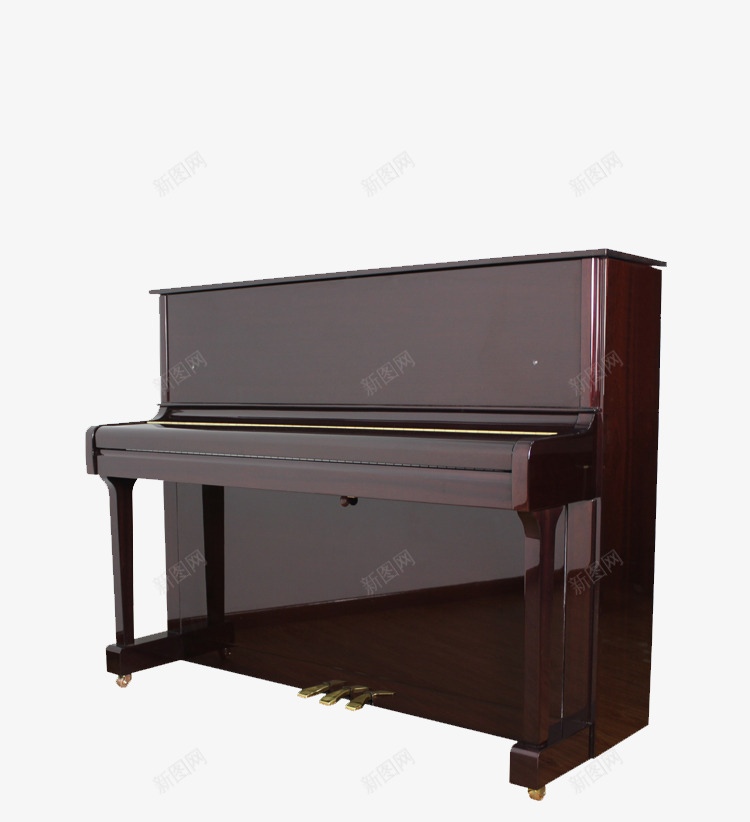 棕色钢琴png免抠素材_88icon https://88icon.com 优雅 星海钢琴 棕色立式 现代乐器