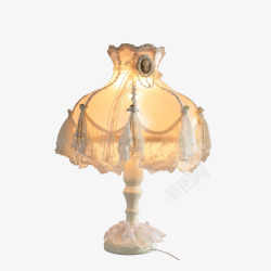 蕾丝布艺罩温馨婚礼台灯素材
