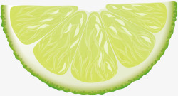 绿色柠檬水果元素素材