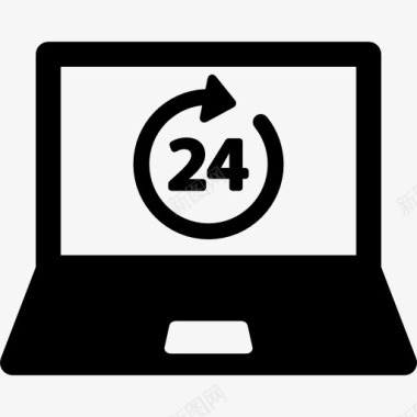 24节气背景24个小时在笔记本电脑的屏幕图标图标