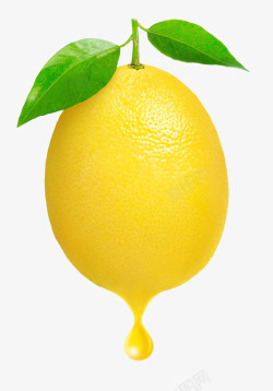 黄色柠檬果汁素材