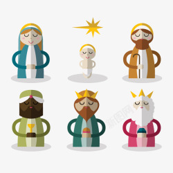 耶稣诞生角色汇总素材