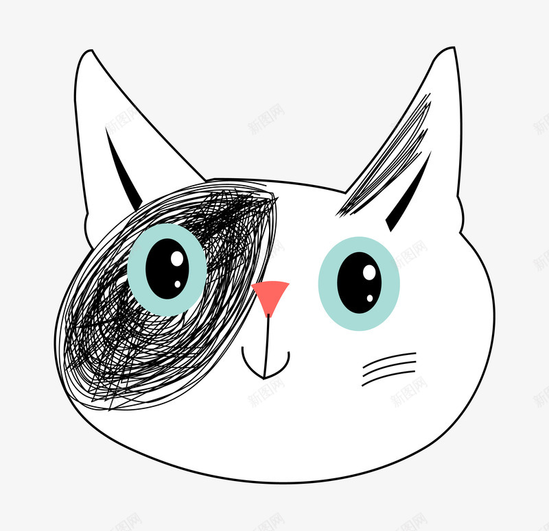 卡通手绘猫咪图案png免抠素材_88icon https://88icon.com 创意 动漫动画 卡通猫咪 手绘 猫咪图案 猫咪头像