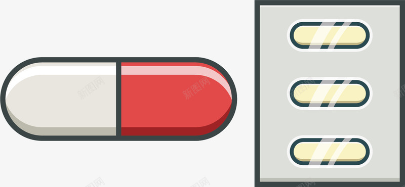 水彩卡通胶囊矢量图ai免抠素材_88icon https://88icon.com 创意 医院 卡通 手绘 水彩 胶囊 设计 矢量图