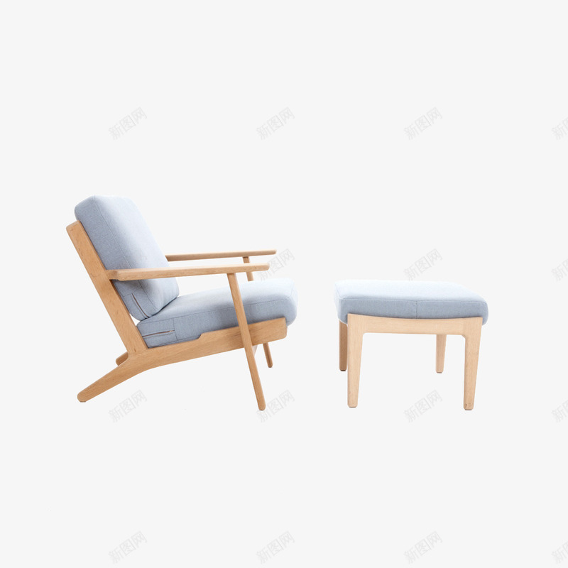 时尚的淡蓝色的椅子png免抠素材_88icon https://88icon.com 产品实物 时尚 淡色 淡蓝色 现代家具 简约 高端