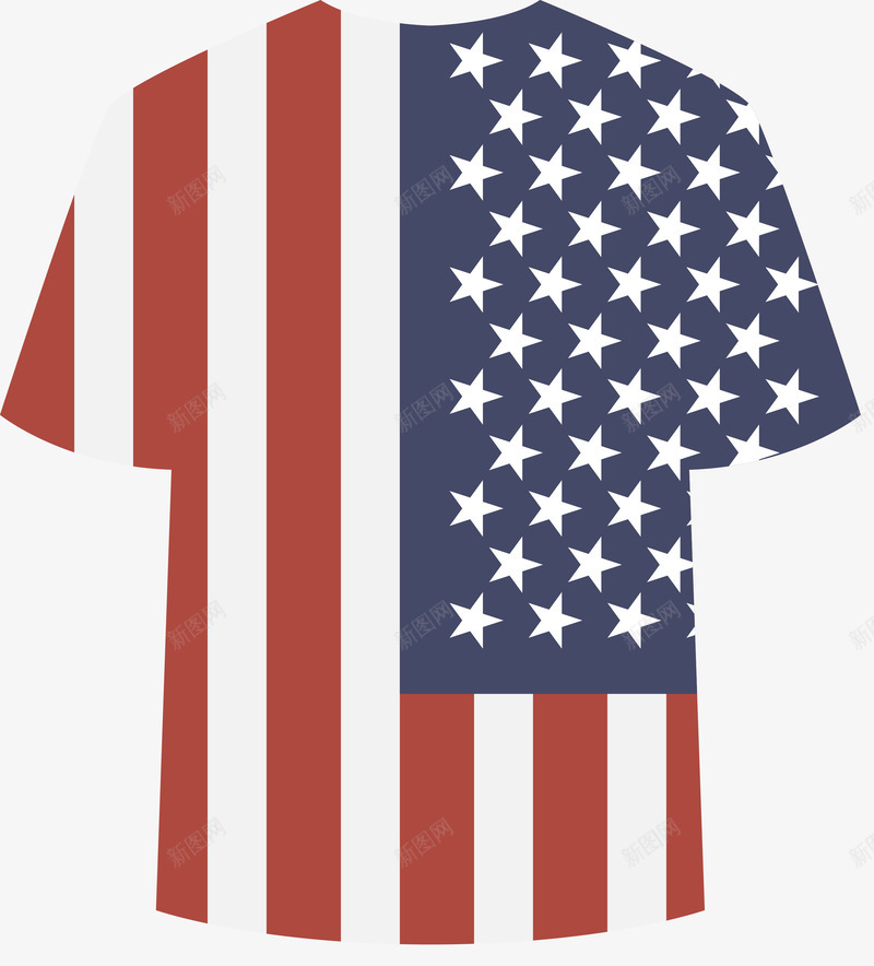T恤装饰美国国旗png免抠素材_88icon https://88icon.com ai 创意美国国旗矢量元素 白色 符号 美国国旗矢量图形 美国独立日 设计元素