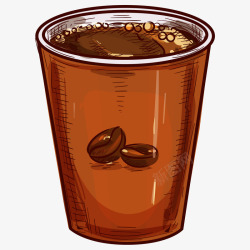 卡通咖啡饮料图素材